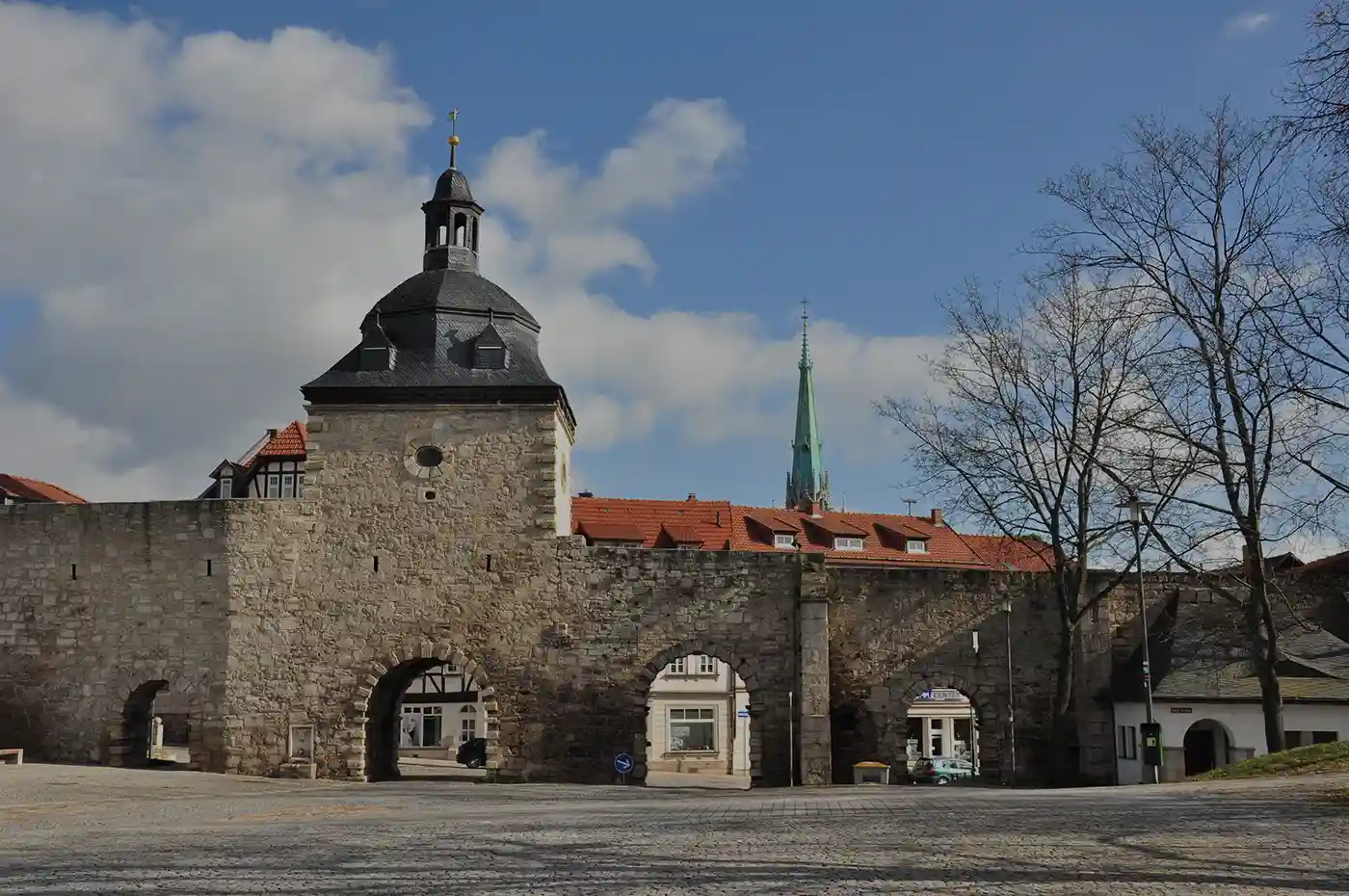 Immobilienbewertung Mühlhausen Dr. Flagmeyer, Foto historisches Stadttor